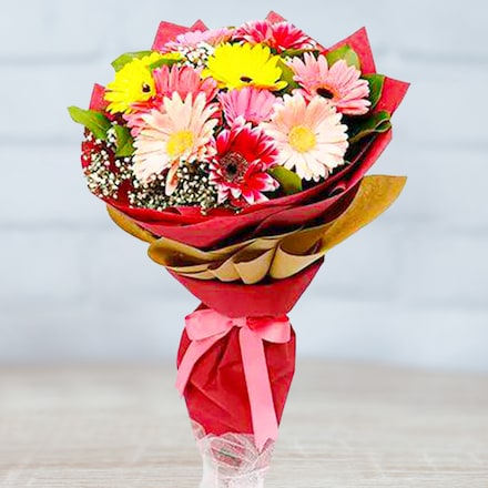 Send Gerbera Online | Order Gerberas Flower Bouquet - Winni