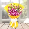 Buy Orchids Beauty In Yellow Bright Wrapping