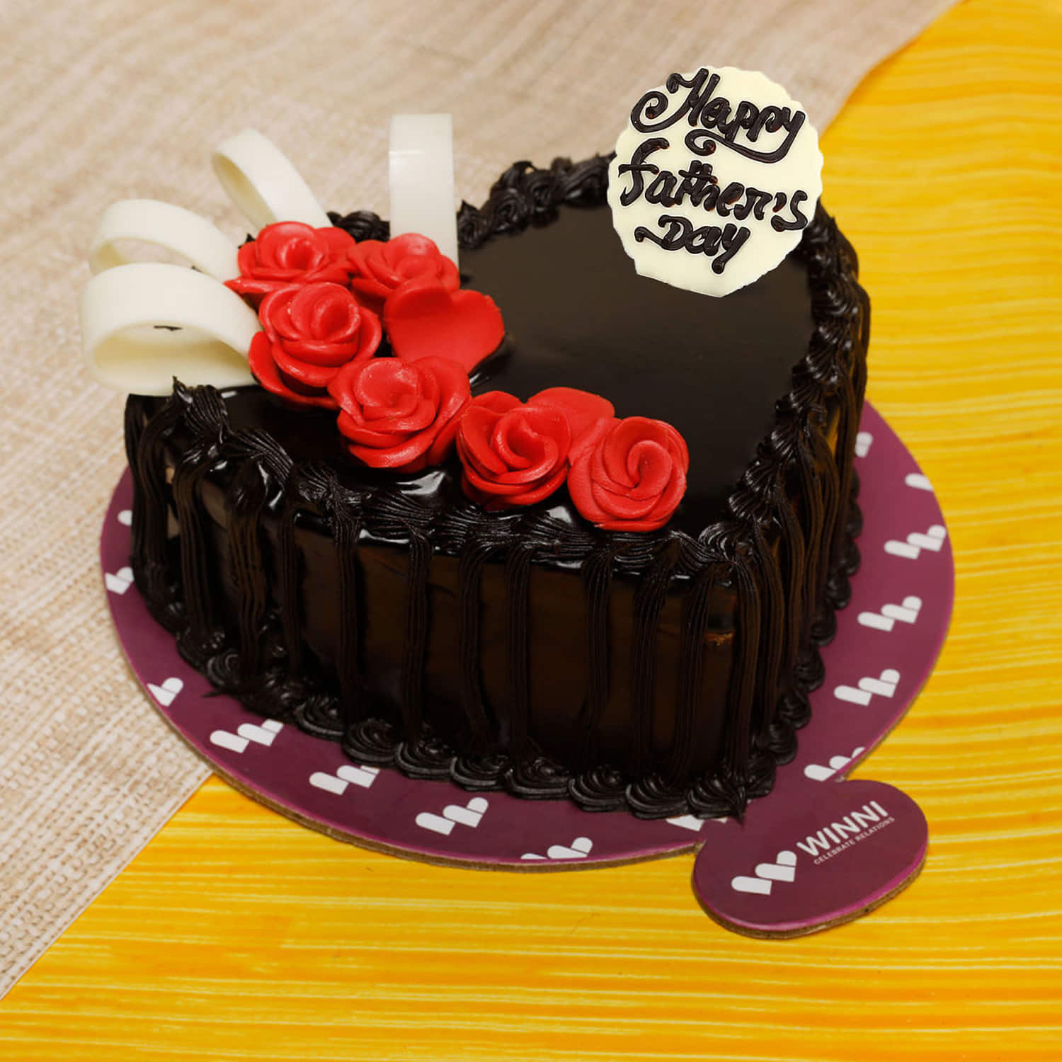 Romantic Heart Shape Chocolate Cake - Online flowers delivery to moradabad