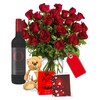 Buy Premium Roses n Wine Selection