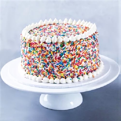 Buy Eggless Rainbow Cake