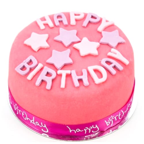 Buy Pinky Stars Birthday Cake