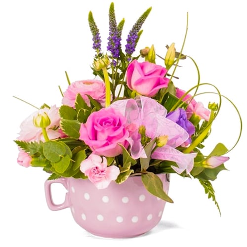 Buy Cup Floral Arrangement