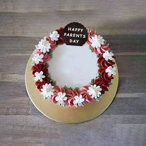 Buy Floral Garland Vanilla Cake
