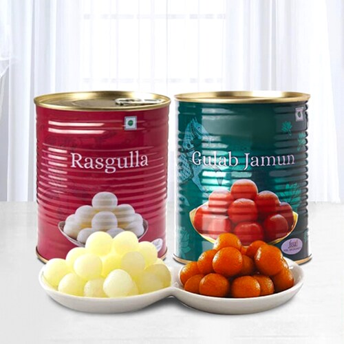 Buy Delicious Rasgulla N Gulab Jamun