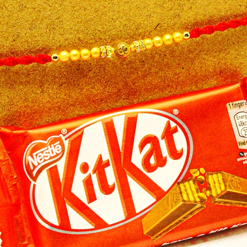 Buy Fascinating Rakhi with Kitkat