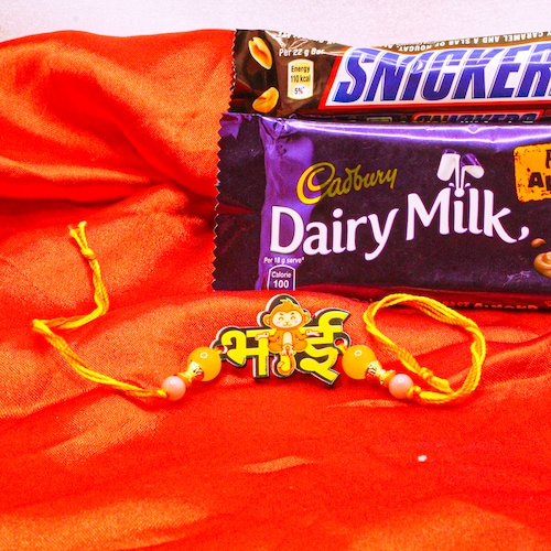 Buy Bhai Rakhi With Choco Bites