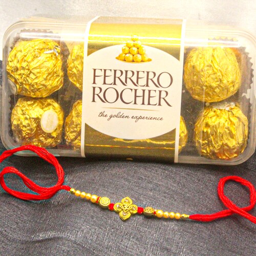 Buy Beautiful Rakhi with Ferrero Chocos