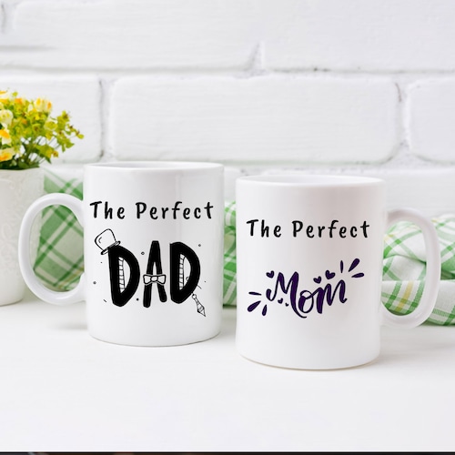 Buy Perfect Mom Dad Printed Mug Combo