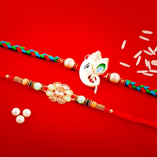 Buy Om Ganpati Twin Rakhis