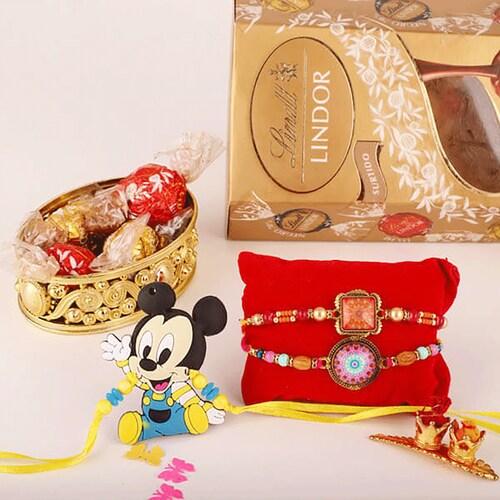 Buy Mickey Mouse Sweet Rakhi Hamper