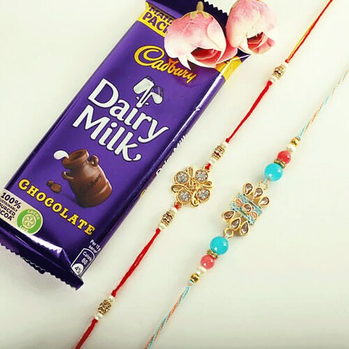 Buy Rakhi Beauties With Cadbury Dairy Milk