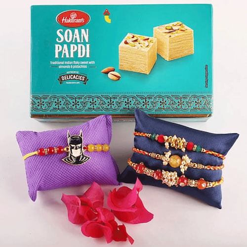 Buy Sweet Soan Papdi Rakhi Combo