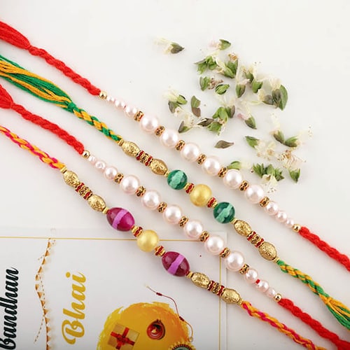 Buy Four Bhaiya Beautiful Rakhis