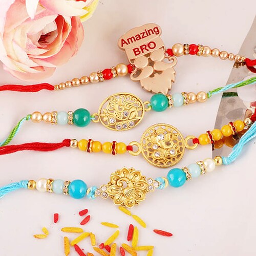 Buy Happy Four Rakhi Vibes