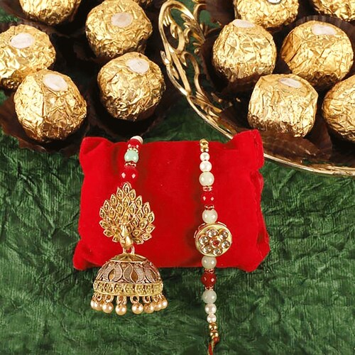 Buy Ferrero Bhaiya Bhabhi Metal Rakhi
