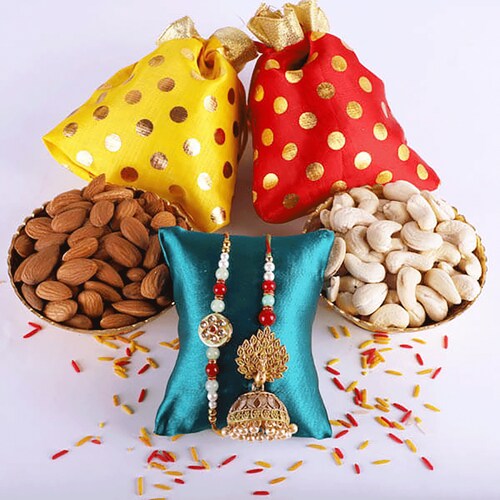 Buy Dryfruit Pair Rakhi Combo