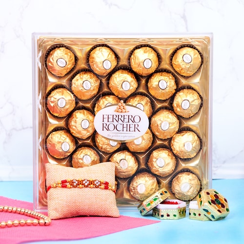Buy Ferrero Choco Gift With Bro Rakhi