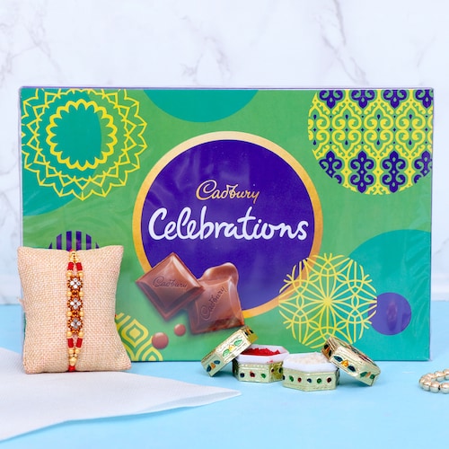Buy Pious Rakhi Cadbury Celebration Combo