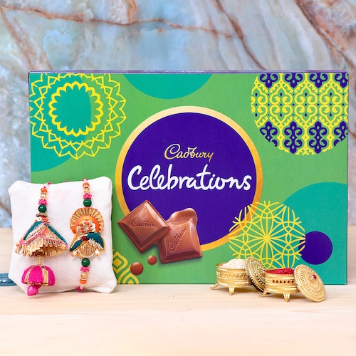 Buy Bhaiya Bhabhi Rakhi With Cadbury Celebration Combo