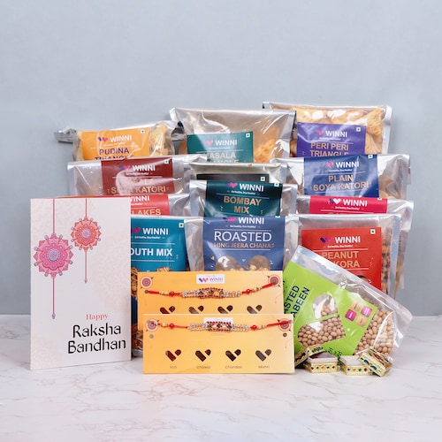 Buy Crispy Salty Treat Rakhi Hamper