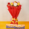 Buy Mix Roses Bouquet With Twin Rakhi Set