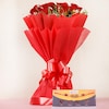 Buy Bro Rakhi With Red Roses Bouquet
