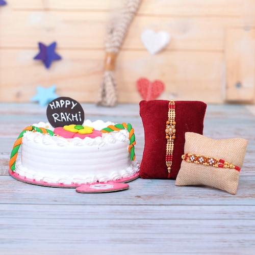 Buy Duo Rakhis With Rakhi Combo