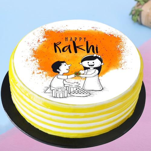 Buy Sibling Rakhi Cake