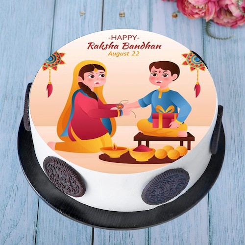 Buy Special Bhai Bhan Poster Cake