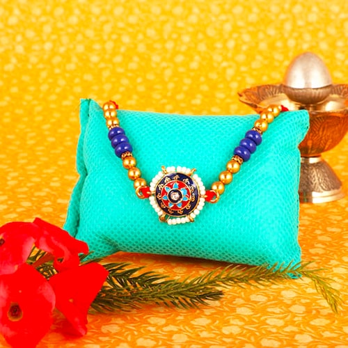 Buy Colorful Moti & Stone Rakhi