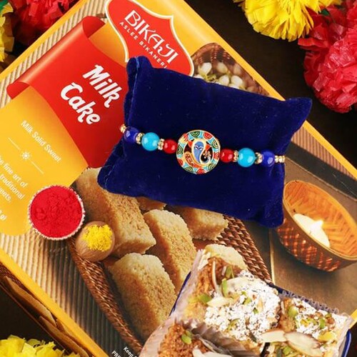 Buy Spiritual Ganesha Rakhi & Milk Cake