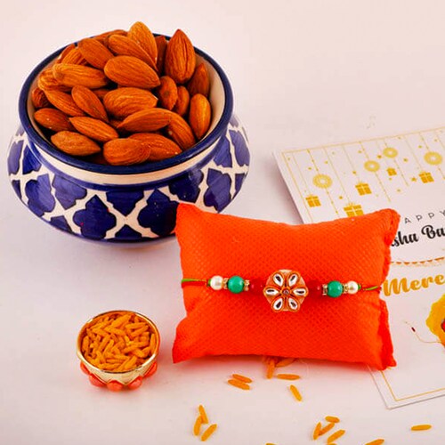 Buy Simply Elegant Floral Rakhi & Almond