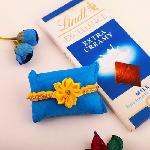 Buy Pretty Sunny Rakhi & Lindt