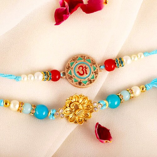 Buy Om & Peacock Rakhi