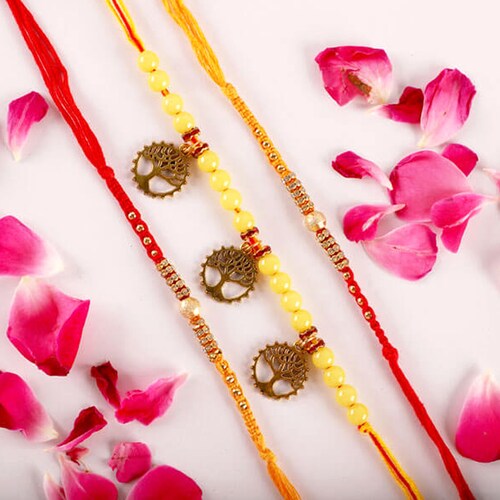 Buy Sacred Rakhi Triple Set