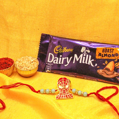 Buy Spider Man Rakhi with Dairy Milk