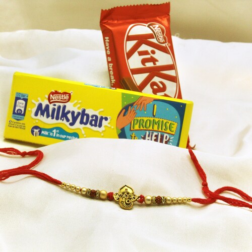 Buy Trendy Rakhi with Chocolate Bar