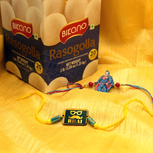 Buy Rasogolla with Kids Rakhi Combo