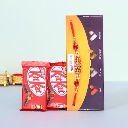 Buy Kitkat Choco Rakhi Delighting Combo