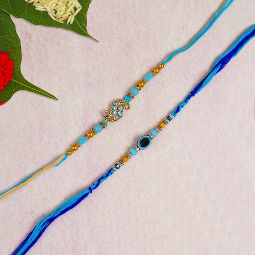 Buy Designer Beaded Rakhis Set of Two