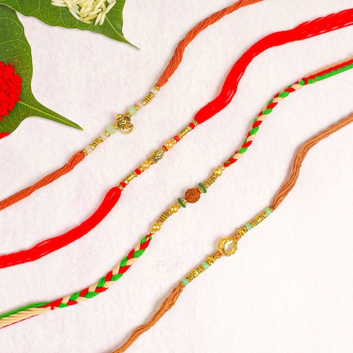 Buy Appealing Set of Four Rakhi