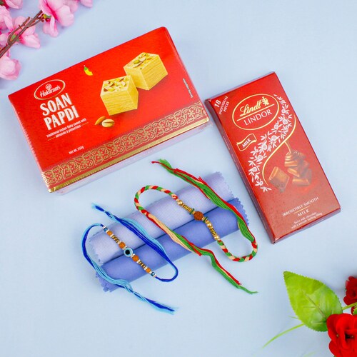 Buy Amazing Rakhi Set Sweet Hamper