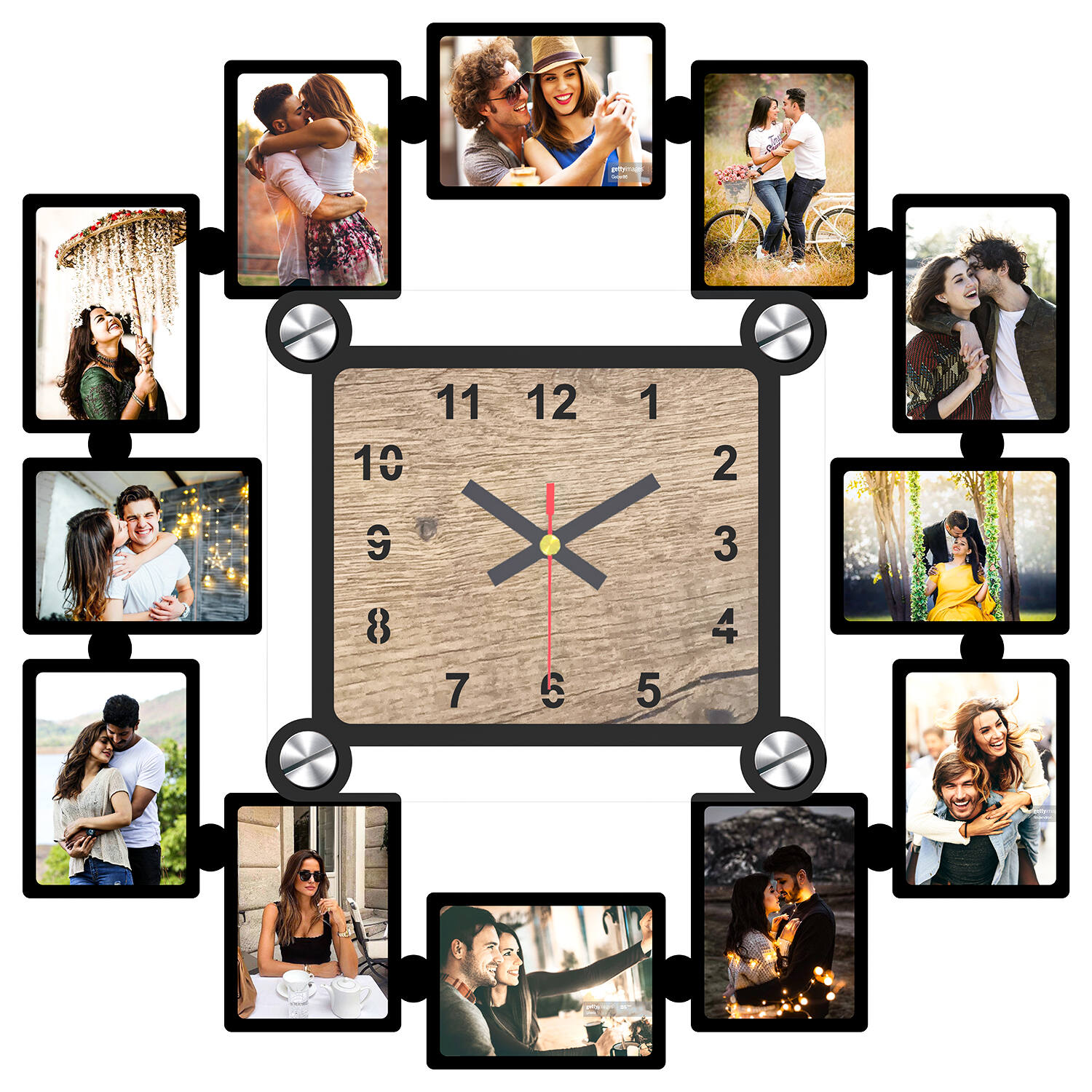 Wedding Gift Customized Printed Wall Clock at Rs 100/piece | Advertising  Clocks in Varanasi | ID: 24172712373