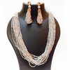 Buy Alluring Stylish White Necklace Set