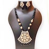 Buy Alluring Stylish Black Necklace Set