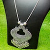 Buy Trendy Faded Silver Design Necklace Set
