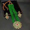 Buy Party Shine Green Necklace Set