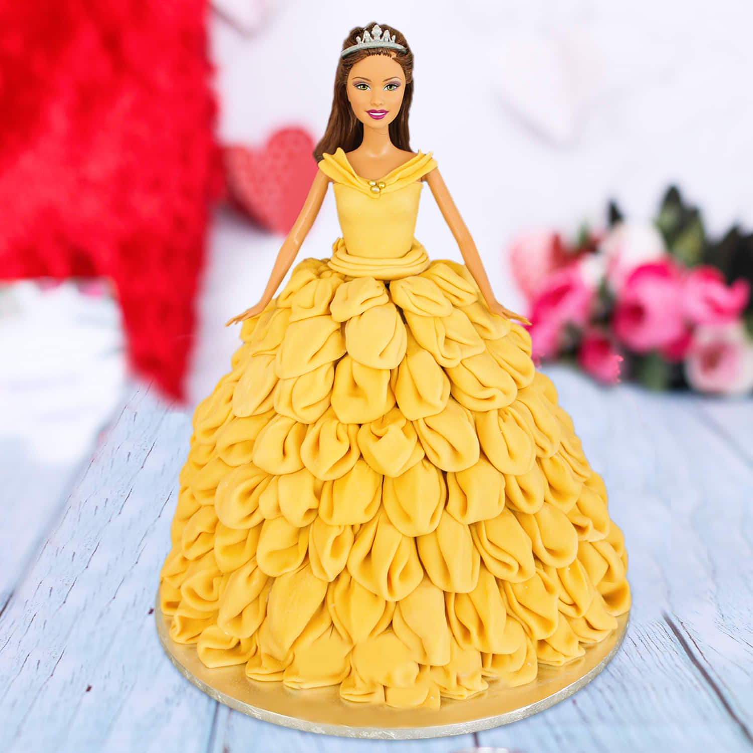Fatima Turns 30: Barbie Cake with Gold Buttercream | Lilies and Loafers