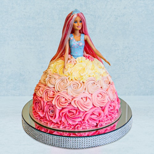 Buy Rosy Rose Barbie Cake